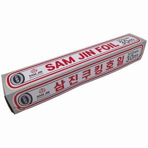 호일 300mmX30mX16 삼진 은박 쿠킹호일 30개
