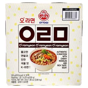 오뚜기 오라면 32봉지 쫄깃 진한 국물