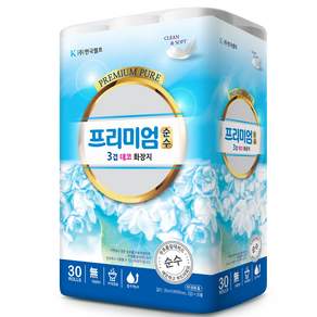 프리미엄순수 3겹데코 화장지 30M
