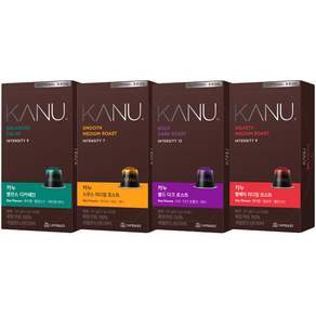 카누 네스프레소 호환캡슐 버라이어티팩 5.7g x 4종 x 10p 세트, 40개입, 1세트