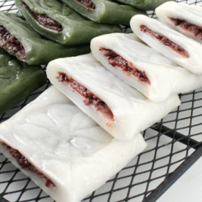 절편 굳지않는 앙꼬 쑥절편1kg+흰절편1kg 앙금 떡