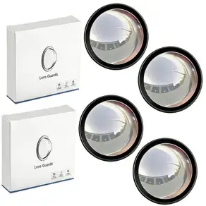 4pcs 자동차 카메라 보호 커버 자동차 후크 앞 범퍼 카메라 안티 스크래치 쉴드 렌즈 가드 PC 보호 커버 키
