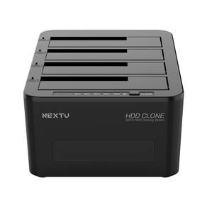 넥스트유 크이원 USB3.0 SSD HDD 하드 도킹스테이션 4베이 하드복사기
