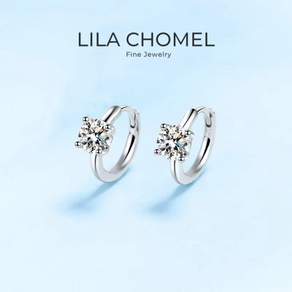 디자이너 약혼 PT950 플래티넘 여성 웨딩 후프 귀걸이 Moissanite 다이아몬드 1/2CT 발렌타인 데이 여자 친