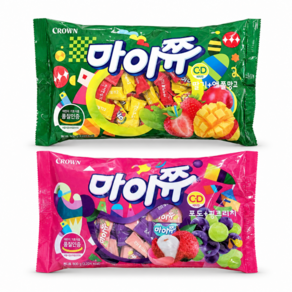 마이쮸 대용량 혼합 4가지맛 1600g 약380개입 딸기+포도+애플망고+핑크리치 마이쭈
