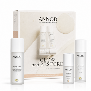 ANNOD 칙칙하고 지친 피부를 위한 호주 자연주의 스킨케어 세트 | 수분 광채 리추얼 키트