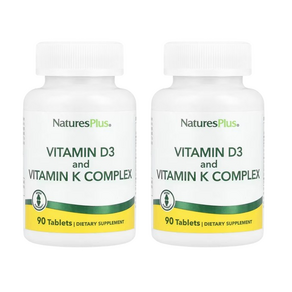 NaturesPlus 비타민D3 & K2 90정