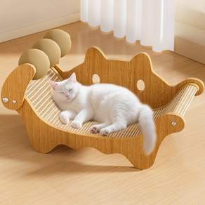 PETTOO 고양이 스크래치+캣베드+장난감3in1고양이 리클라이너