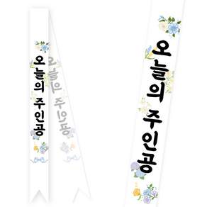 [솔메이드] 생일 어깨띠 파티 소품 오늘의주인공 축하 승진 58종 (내용고정형)