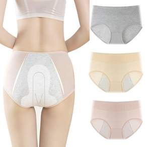 파리카노 여성 생리팬티 순면 위생팬티 3종세트