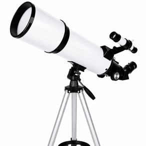 천체망원경 성인 입문 고배율 굴절식 80mm 조리개 600mm 초점거리 달 관측 휴대폰홀더 세트