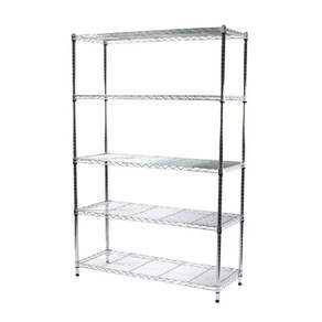 코랙코리아 철제 무볼트 조립 앵글 수납 킹 메탈선반 선반형 5단 450 x 900 x 1800 mm