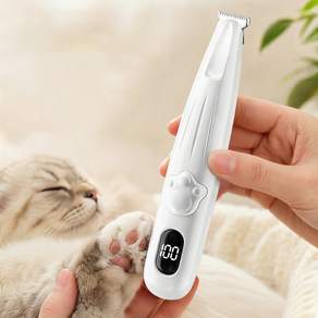 RichMagic 반려동물 발바닥 바리깡 강아지 고양이 발바닥 바리깡 무선 미니 클리퍼 LED 라이트 탑재 저소음 반려동물 이발기