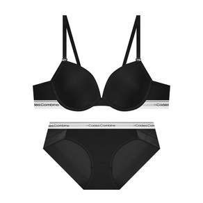 코데즈컴바인이너웨어 뮤트톤 에어로쿨 브라 햄팬티 세트_블랙
