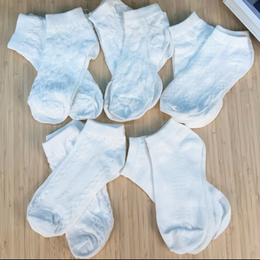 슈아미 심플한 여학생 양말 중학생 삭스 5종 10결레