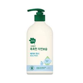 순한세정+풍성거품+매일사용 촉촉한 자연보습 아기 전용 바디워시 500ml 1개