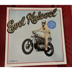 (수입 LP) EVEL KNIEVEL Vinyl 1974 LP Amhurst AMH1001 Photo Insert SEALED Album Gatefold