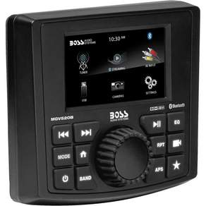 보스 오디오 시스템 MGV520B 마린 게이지 수신기 – 방수 3인치 LCD 내장 앰프 블루투스 디지털 미디어 MP3 플레이어 CD 플레이어 없음 USB 포트 AM