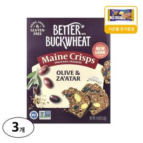 Better with Buckwheat 메인 크리스프 메밀 크래커 올리브 & 자타르 사은품 추가증정