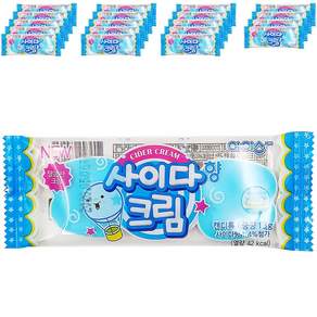 제이제이몰JJ 사이다 크림 20봉 13g 떠먹는크림 사탕 캔디 캠핑 여행 학교 소풍 초등학교 학원 교회 유치원 간식 스낵 군것질 탕비실