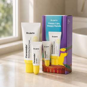 닥터자르트 해피 립스 해피 핸즈 립밤 7ml + 핸드크림 50ml 세트