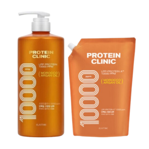 엘라스틴 프로틴클리닉 고영양 단백질 샴푸 본품 1000ml 1개 리필 900ml