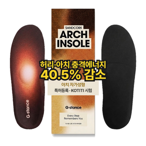 지스탠스 GS01 샌드코르크 자가성형 족저근막 아치 기능성 깔창