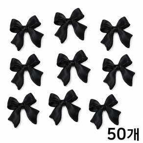 유니스뮬라 네일파츠 무광 네일 리본파츠 50개 주름리본 매듭리본
