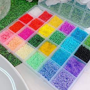 풀문 비즈팔찌 반지 만들기 키트 비즈공예재료 비즈 2mm 3mm 영롱 C type