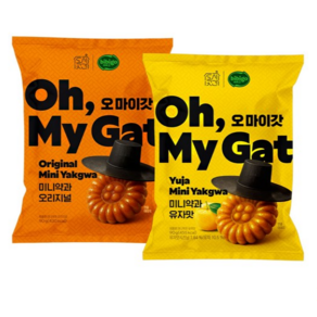 도시곳간 오마이갓 미니약과 오리지널 180g + 미니약과 유자맛 180g 세트