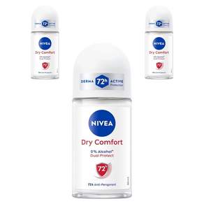 니베아 데오드란트 롤온 드라이 컴포트 여성용 50ml 72시간 지속 보송함