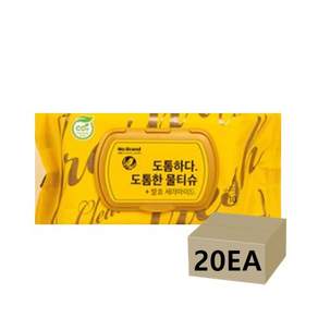 노브랜드 도톰한 캡형 물티슈 100매 x 10팩