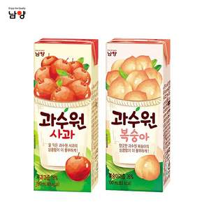 남양 과수원 190mL x24팩(1box) 사과 청포도 복숭아 오렌지/과일주스