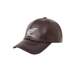 PHYPS MOTORCYCLE 핍스 모터사이클 Engineered Leather Ball Cap Brown