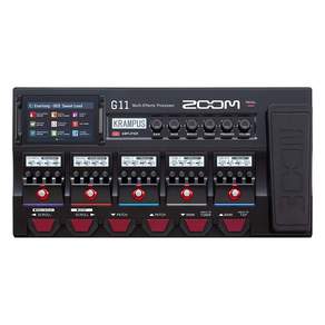 ZOOM G11 IR ZOOM IR 줌 기타용 이펙터 블랙 로더 기능 탑재 터치 패널 대응