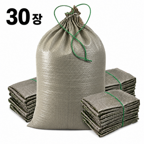 와우네이처 PP 마대자루 끈달린 60x80cm 40kg 폐기물 포대 30장