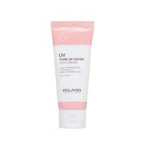 에끌라두 유브이 톤업 커버 선크림 SPF50+ PA++++ 무기자차 눈시림없는 순한 썬크림