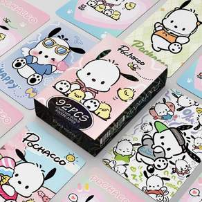 산리오 포토카드 굿즈 LOMO 일러스트 포카 60pcs + 미니 스티커 32pcs