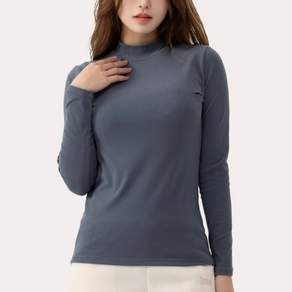 에버라스트 날씬 기모 모크넥 목폴라 터틀넥 반목 니트