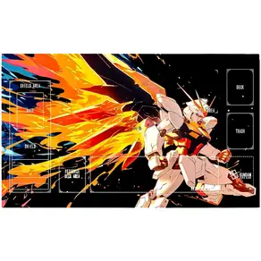 600*350*2mm 반다이 게임 건담 GCG DIY 액세서리 카드 Playmat 유 RX78 공중 자유 취미 컬렉션 선물 완구