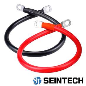 전원 케이블 4AWG 25SQ 실리콘 전선 차량 자동차 배터리 인버터 파워뱅크, 빨강