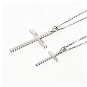 AGAPE 순은 S925 십자가2 목걸이