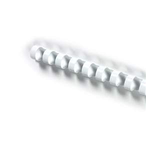 차곡담 제본용 플라스틱링 19mm 25개입 흰색 제본와이어링