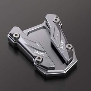 스피릿 비스트 오토바이 CNC 킥스탠드 풋 사이드 스탠드 익스텐션 패드 지지대 플레이트 야마하 YZF-R3 MT-03 2020 2021-2024 용 확대