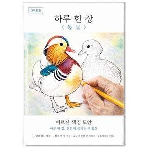 여백도안 하루한장 어르신 색칠도안 치매예방 시니어 인지향상 색칠공부