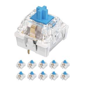 십자형 2핀 청축 기계식 키보드 스위치 키캡 클릭커 키링 부자재 DIY