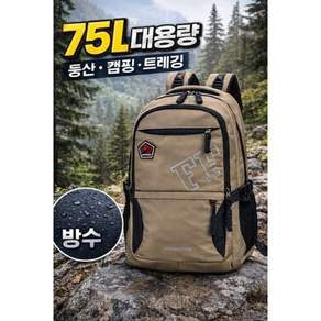 진루이 75L 대용량 방수 등산가방 백패킹 캠핑 여행용 백팩 남녀공용