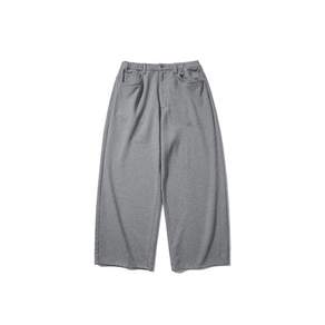 앵글런 ANGLAN Baggy Fit Sweat Pants - Melange Grey