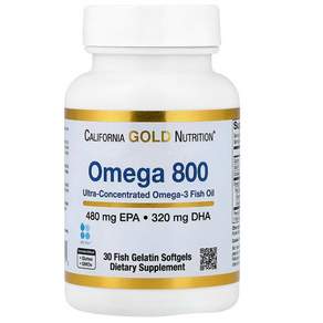 CGN 오메가800 고약사 오메가3 캘리포니아골드뉴트리션 DHA EPA 30캡슐 6개