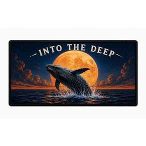 인투더딥 문라이트 웨일 Into the Deep 사각 벨크로 전사패치 벨크로 전사패치 프리미엄
